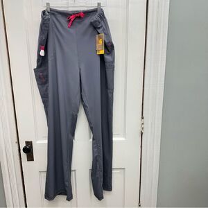 NWT‎ Carhartt force cross flex grey pink scrub bottoms pants women's 2xl tall